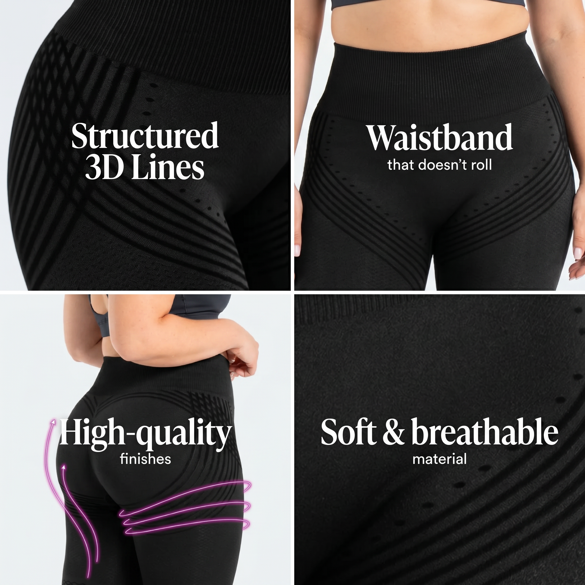 3D Anti-Cellulite Leggings – Lift & Smooth